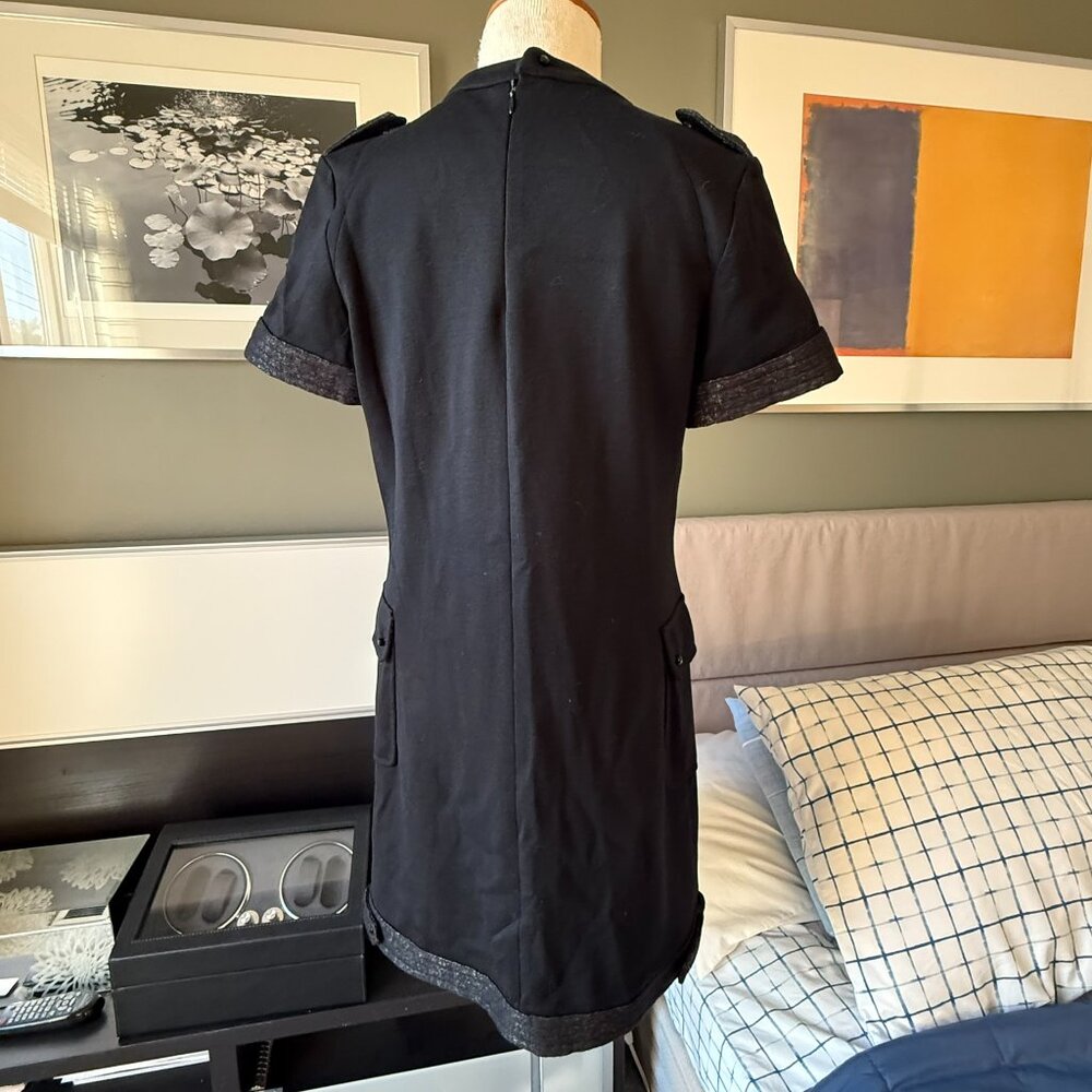 - Guy Rover 100% Virgin Wool Shift Dress in Black Fall Winter Italy 44 or US MED - Picture 13 of 13